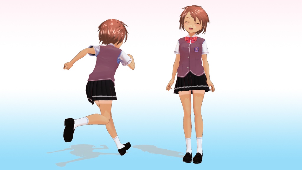 2年3組 出席番号26番 【皆本 由衣 夏制服】3Dモデルデータ