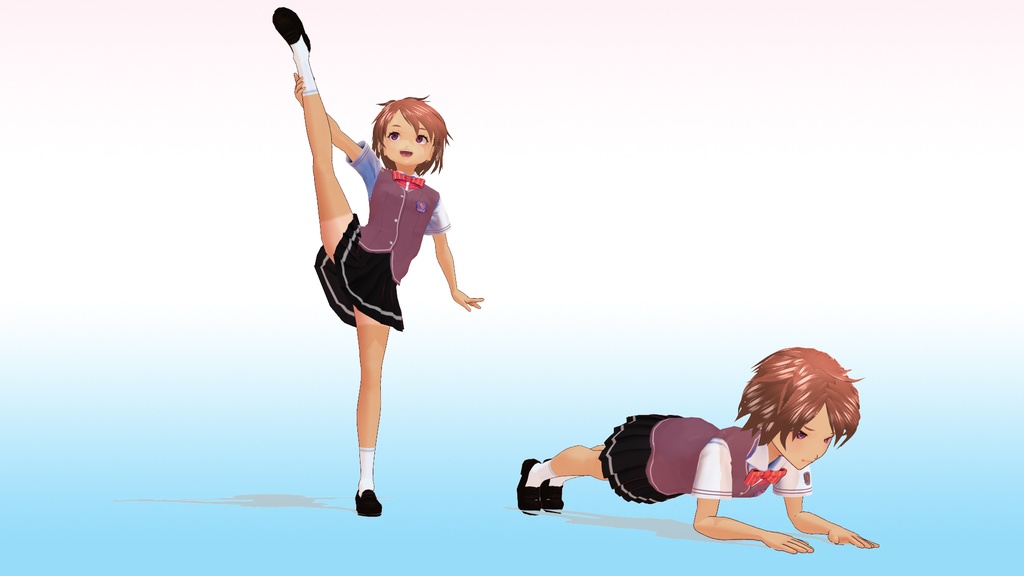 2年3組 出席番号26番 【皆本 由衣 夏制服】3Dモデルデータ