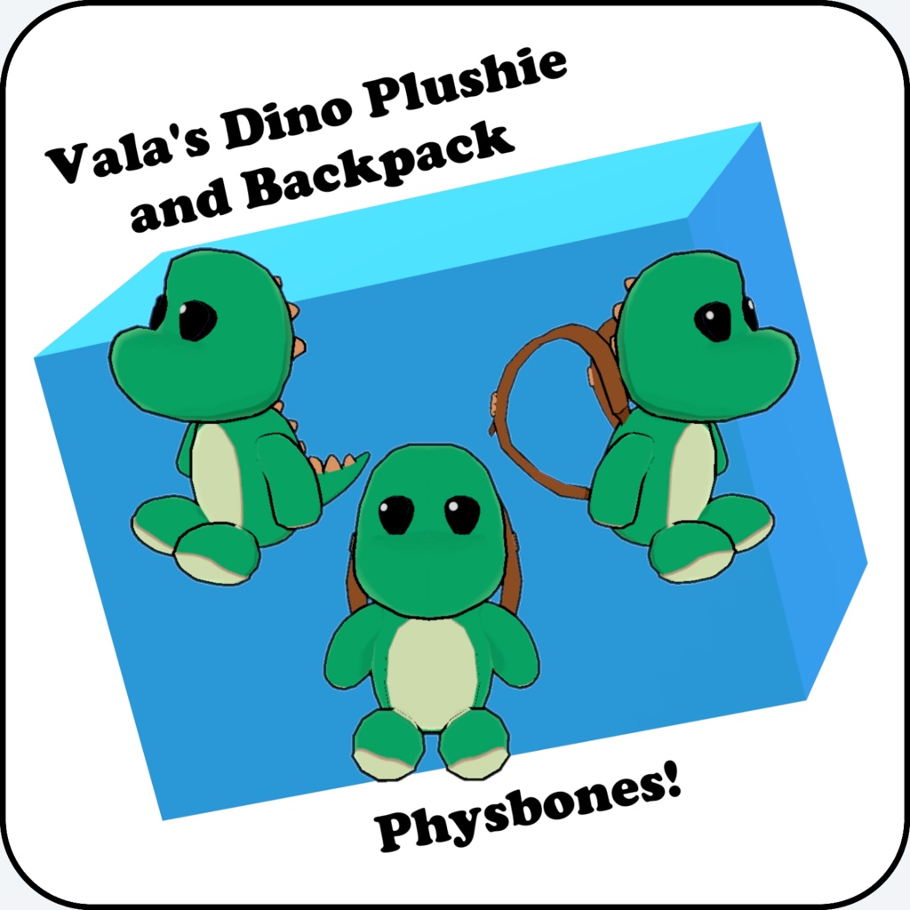 Vala's Dino Plushie and Backpack