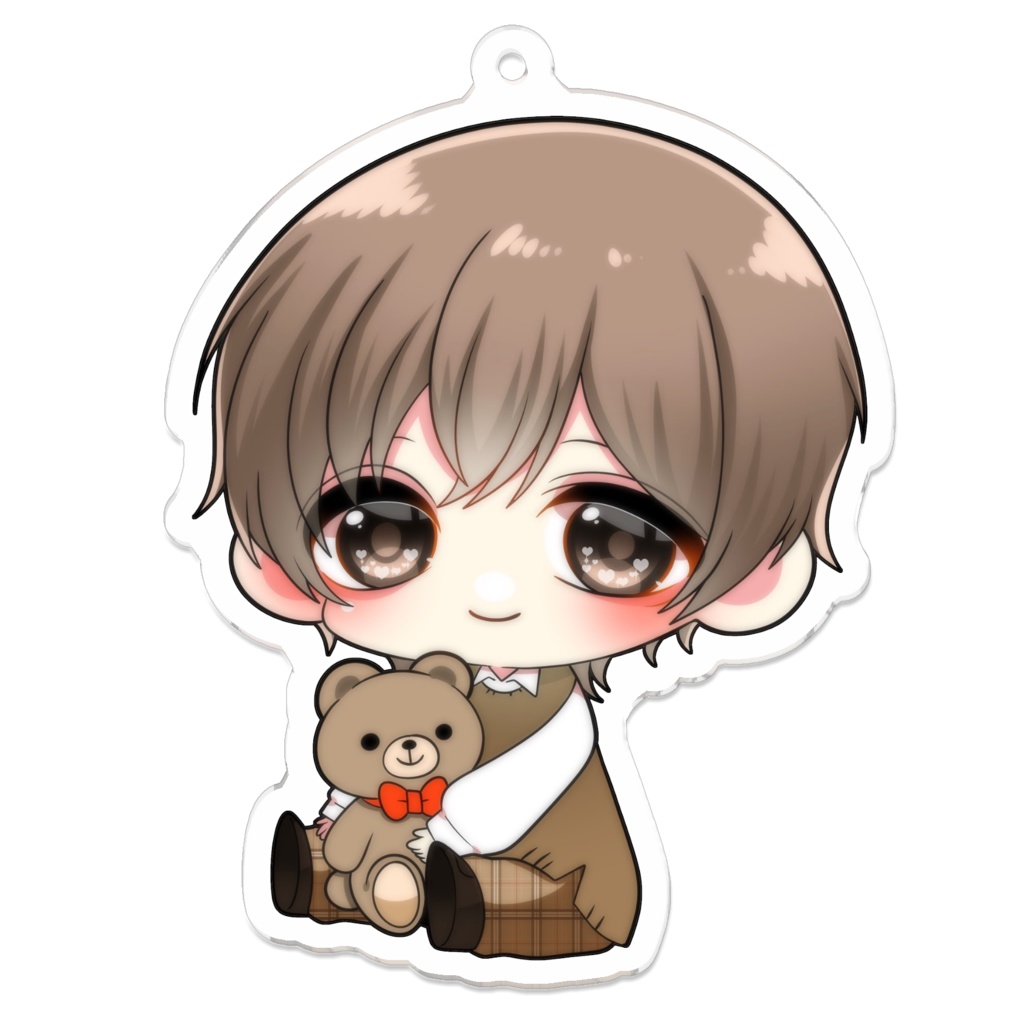 くまさんと一緒 アクリルキーホルダー