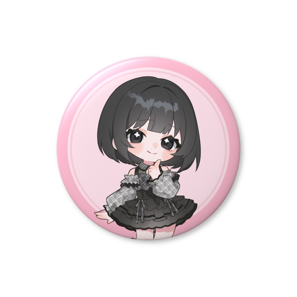 私服 ミニキャラ 缶バッジ