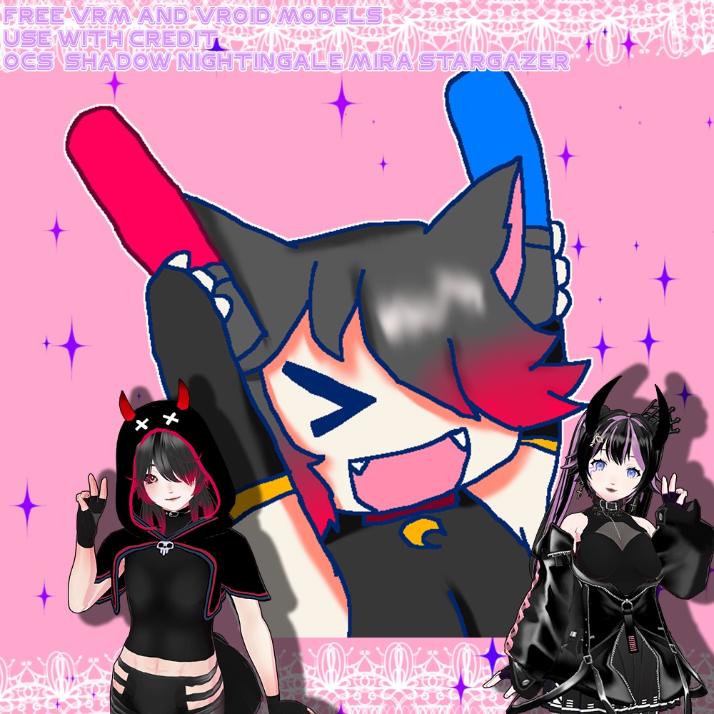  Oc models(Vrm and Vroid files)