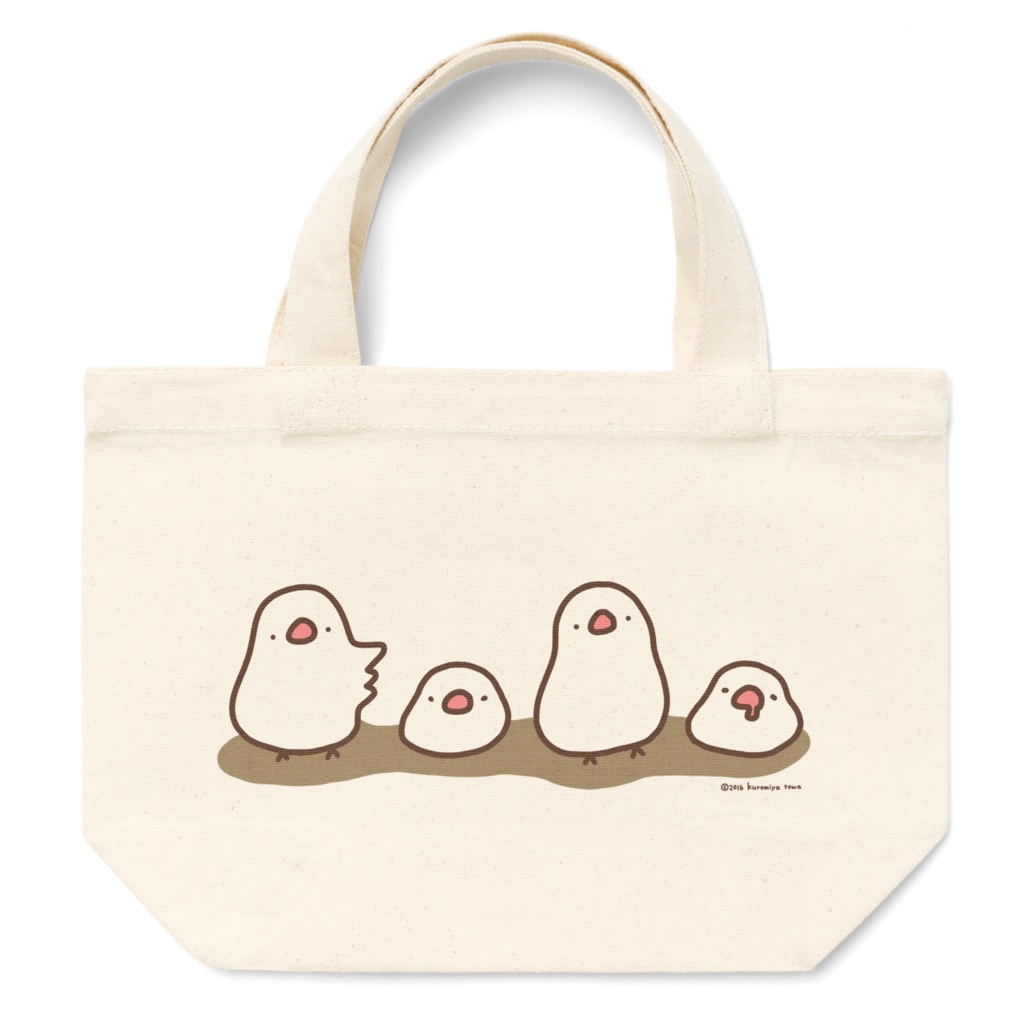 シロブンチョウのもに。トートバッグ