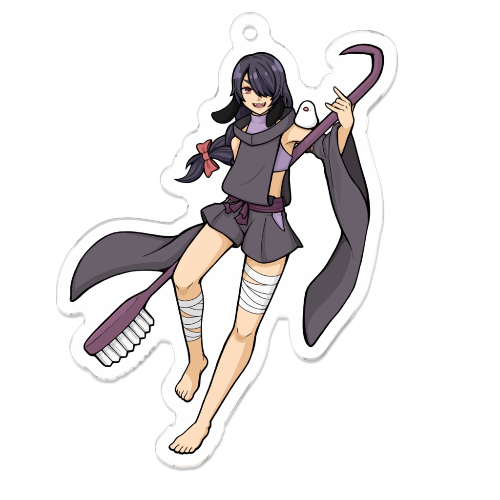 (コーティング有)黒宮 兎和のアクリルキーホルダー