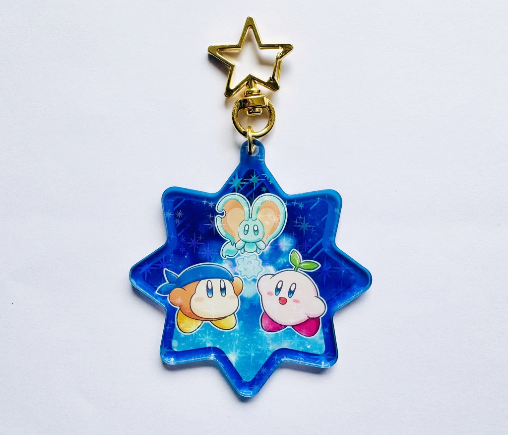 煌(きら)めく流星アクリルキーホルダー【3人合作】