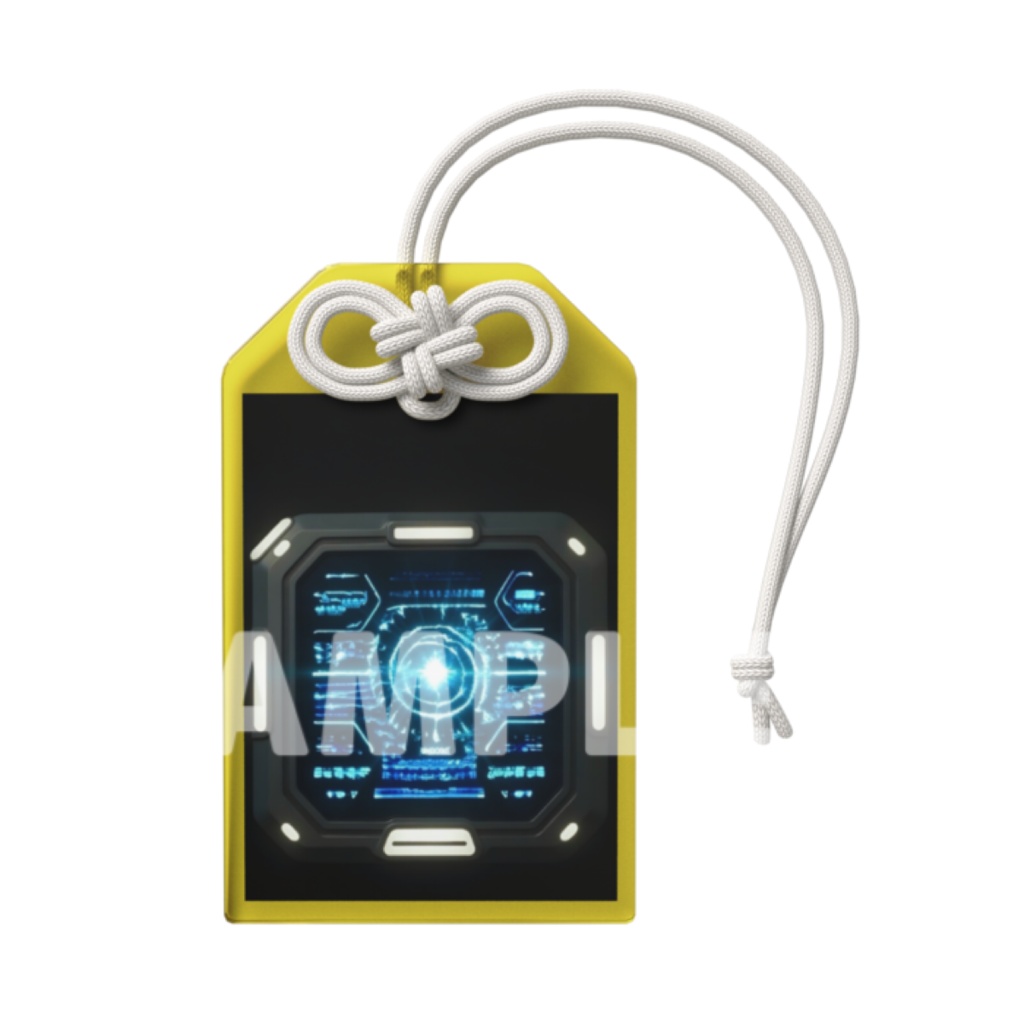 【 データユニットデバイス 】アクリルお守り（イエロー）