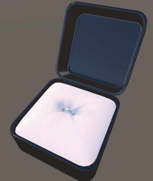 求婚するときの箱(サンプル指輪付き)