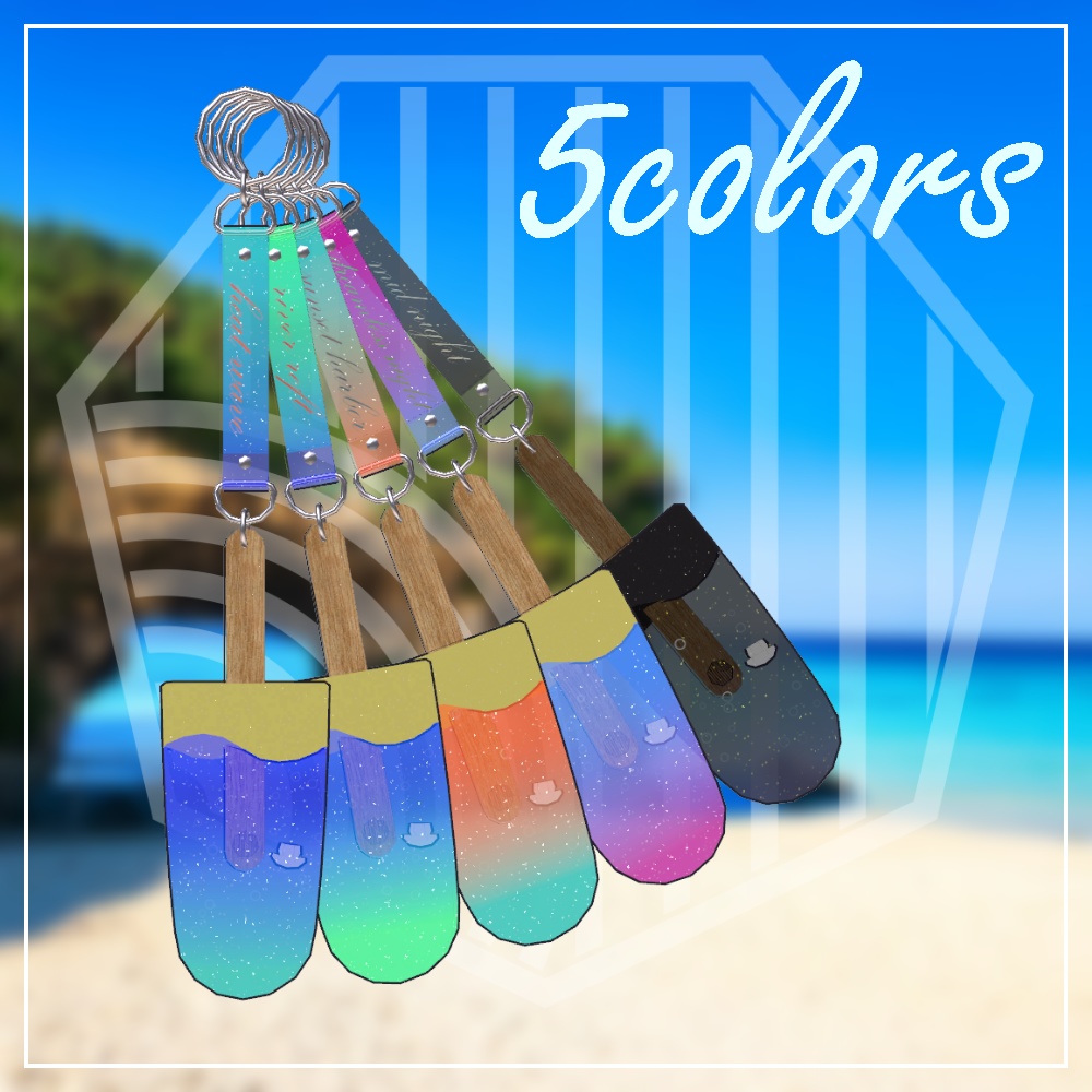 【水も滴る可愛いアイス】アバターアイスギミック&キーホルダー”Sea Drop”