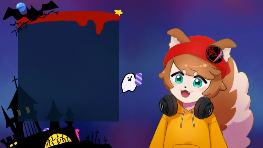 Vtuberが作ったVtuberが使いやすいであろうハロウィン配信画面