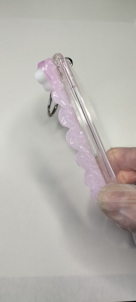 ハンドメイド ホイップデコ プラスチックトレカケース 「ピンク」