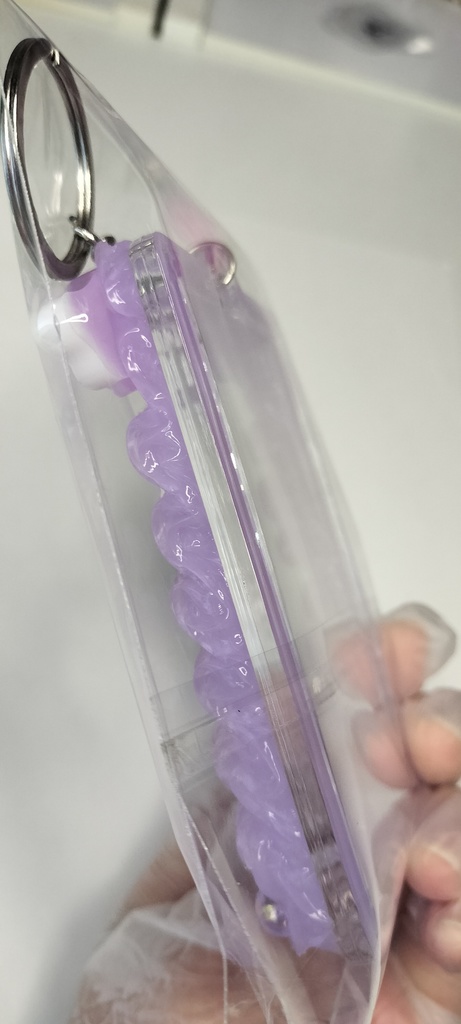 ハンドメイド ホイップデコ プラスチックトレカケース ミニ「パープル」