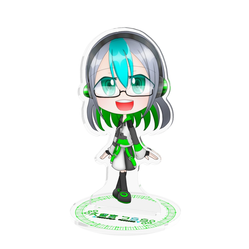 久留宮つらら② アクリルフィギュアスタンド 台座ロゴ付き