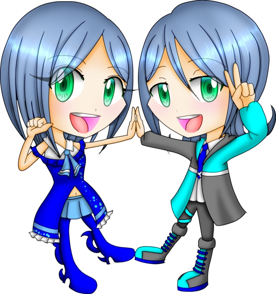 透歌硝子・透歌繰太 アクリルフィギュアスタンド