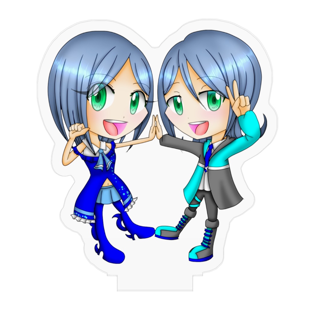 透歌硝子・透歌繰太 アクリルフィギュアスタンド