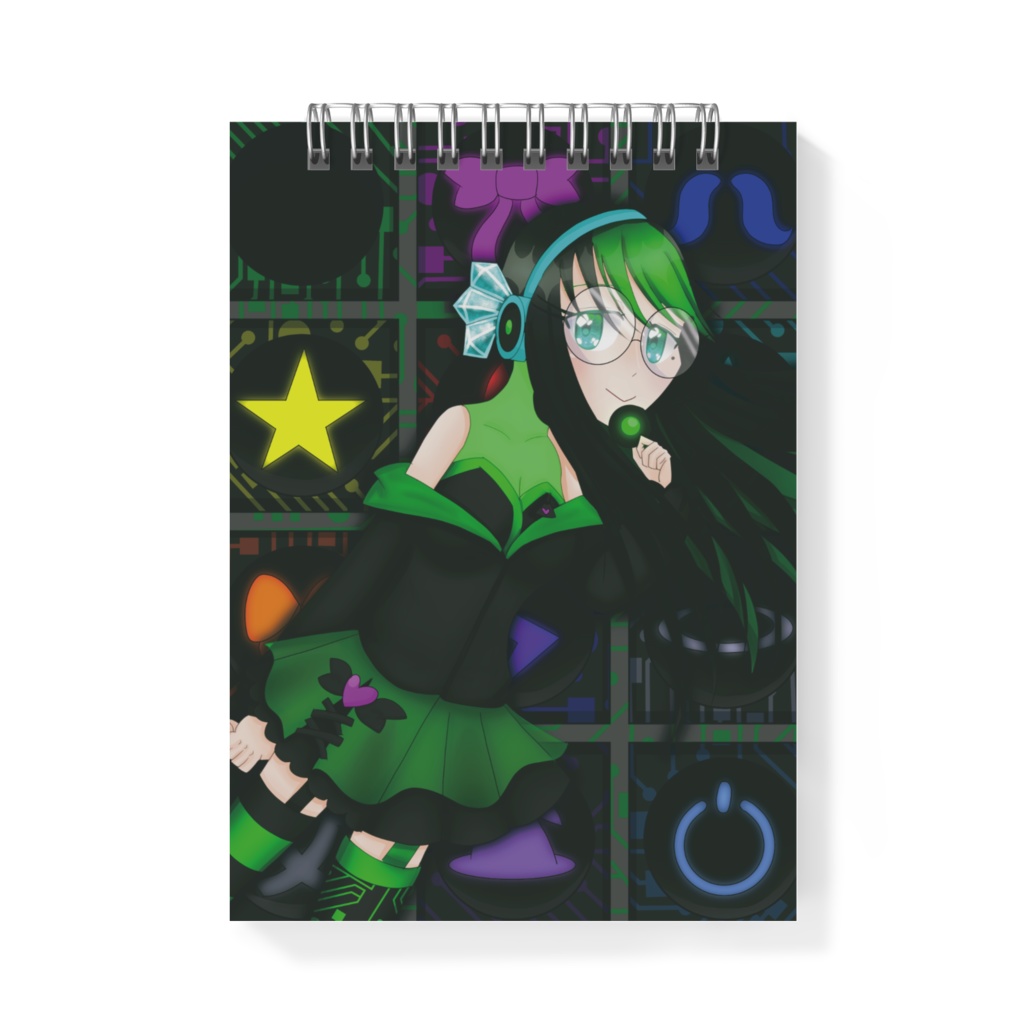 凍詠アイシー1周年記念イラストメモ帳