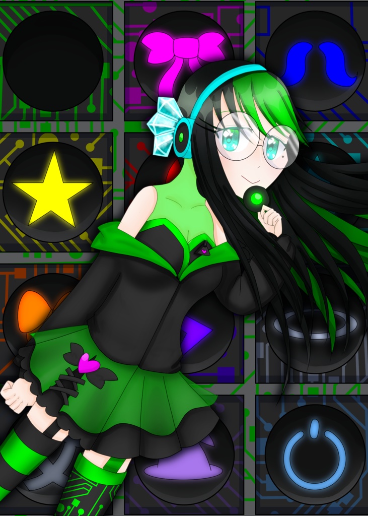 凍詠アイシー1周年記念イラストメモ帳