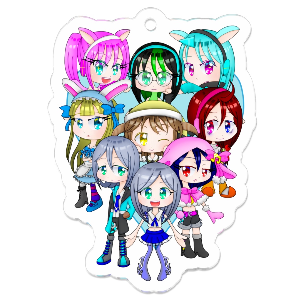 透歌工房5周年記念アクリルキーホルダー