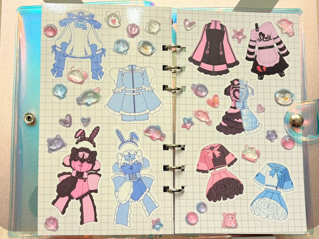 #ootd衣装ステッカー9種セット
