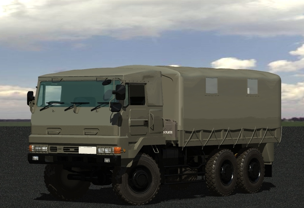 陸上自衛隊3.5トン大型トラック - 3Dえいじくん - BOOTH