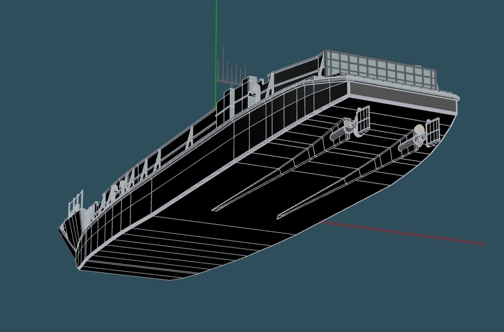 米海兵隊 LCU-1600型 揚陸艇 - 3Dえいじくん - BOOTH