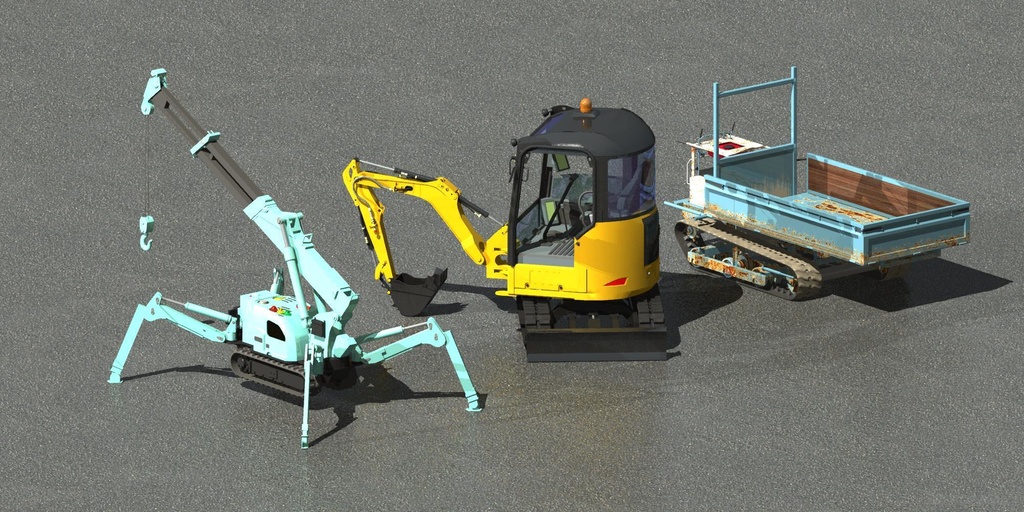 ゴム履帯作業車3セット