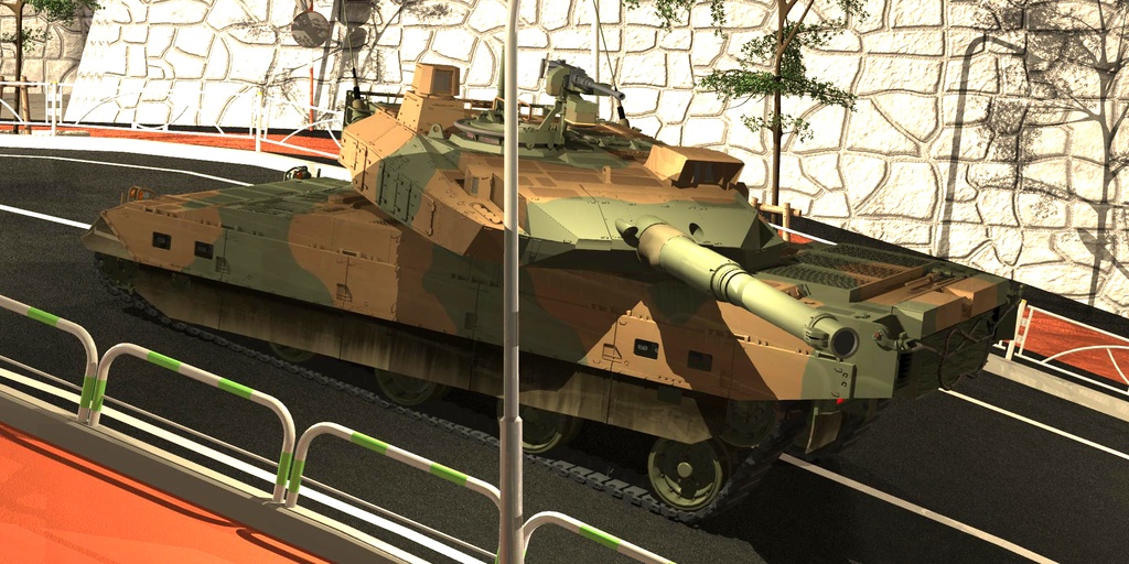 10式戦車 姿勢制御履帯4セット - 3Dえいじくん - BOOTH