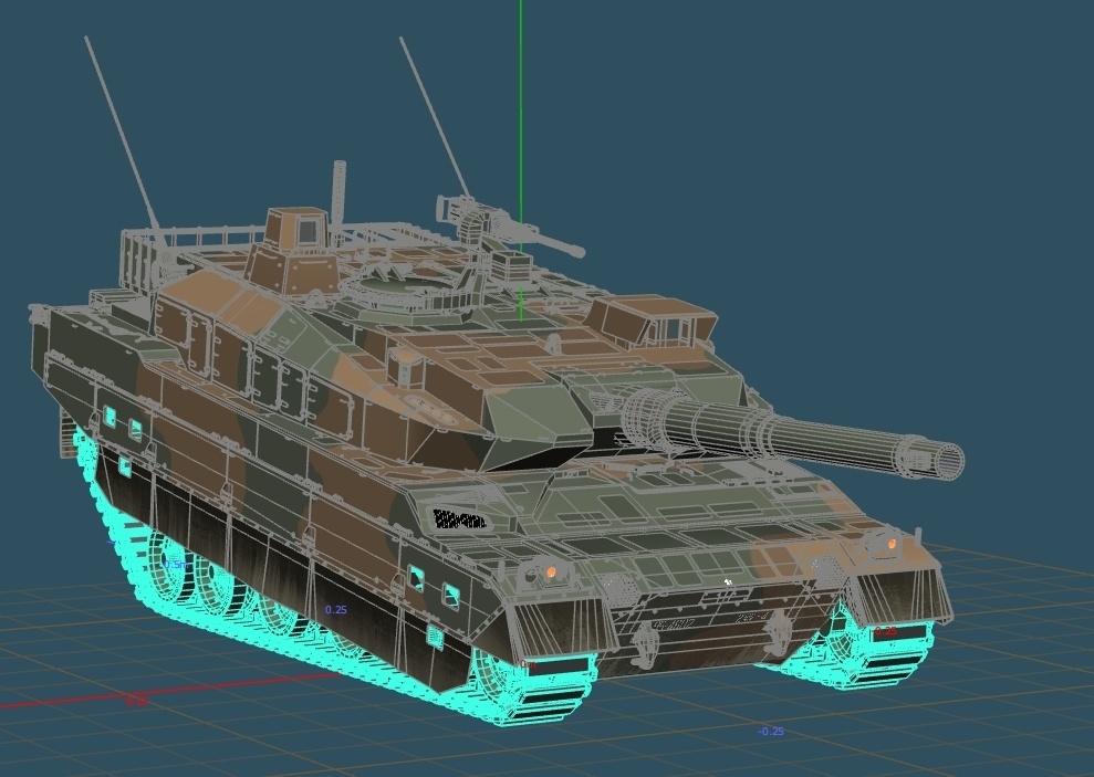 10式戦車　姿勢制御履帯4セット