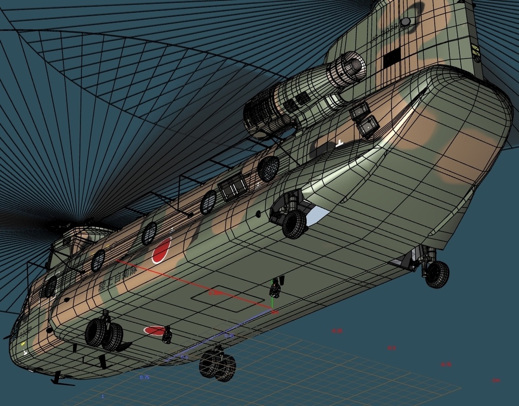 陸上自衛隊 大型輸送ヘリ CH-47JA チヌーク