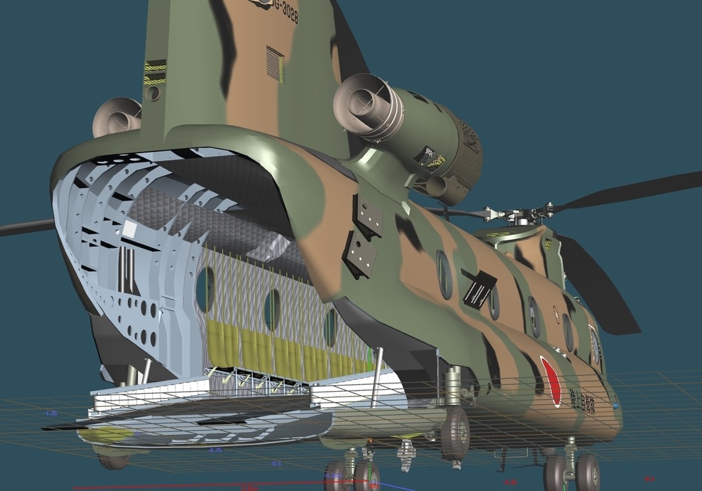 陸上自衛隊 大型輸送ヘリ CH-47JA チヌーク