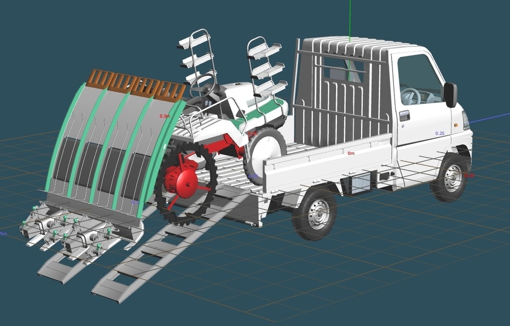 軽トラ積載物集 幌・箱他