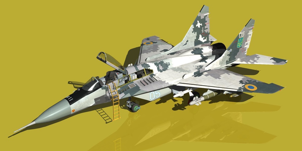 ウクライナ仕様 MIG-29 デジタル迷彩
