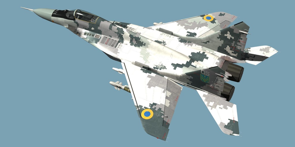 ウクライナ仕様 MIG-29 デジタル迷彩