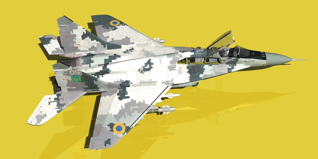 ウクライナ仕様 MIG-29 デジタル迷彩