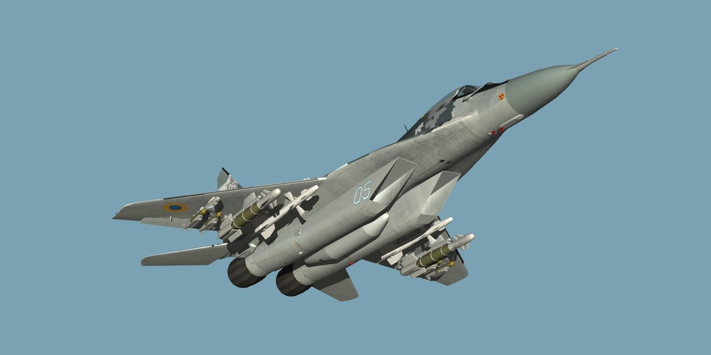 ウクライナ仕様 MIG-29 デジタル迷彩