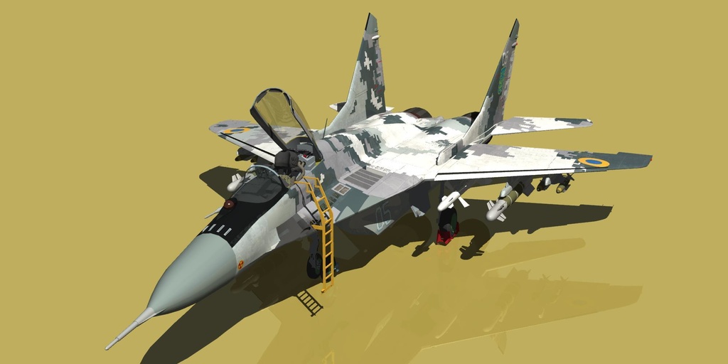 ウクライナ仕様 MIG-29 デジタル迷彩