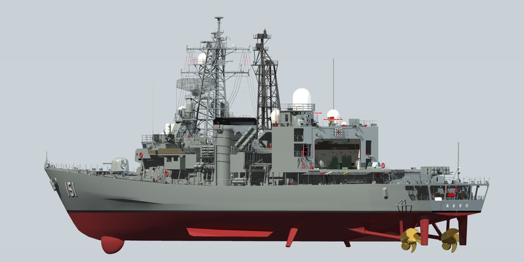 海上自衛隊 あさぎり型護衛艦1番艦 あさぎり