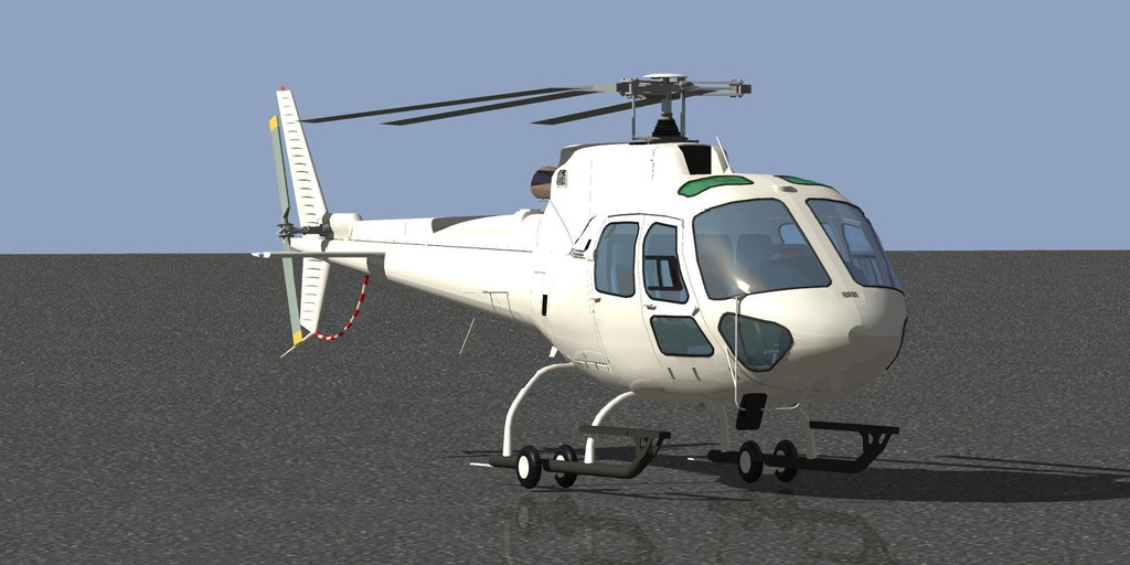 ユーロコプターAS-350 (白)