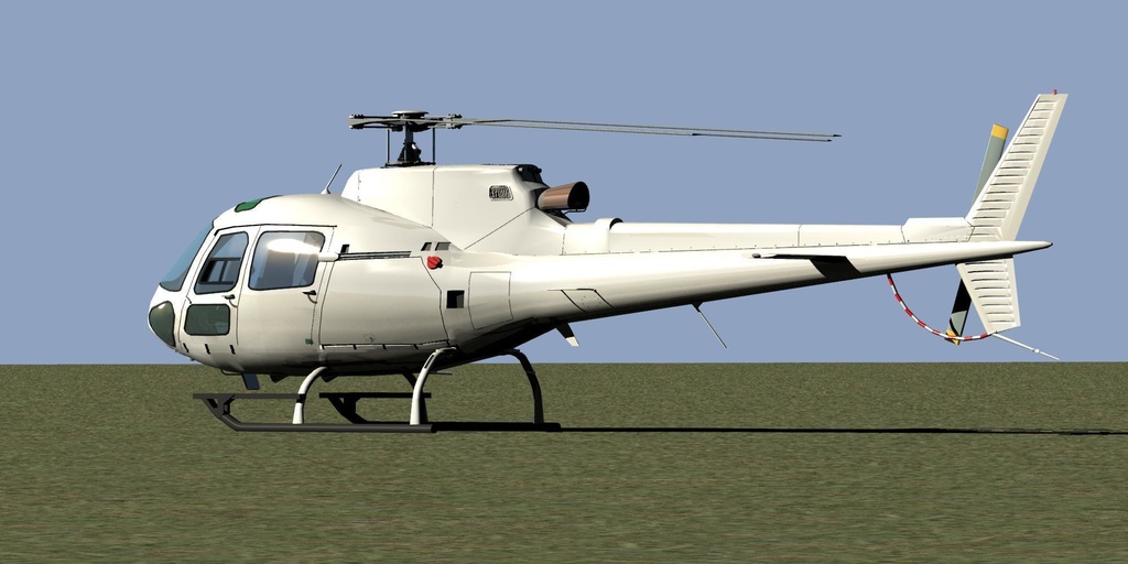 ユーロコプターAS-350 (白)
