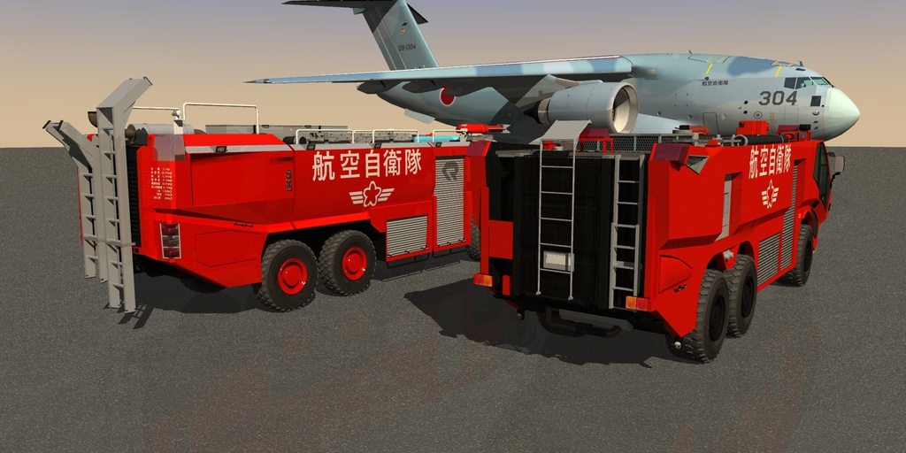 航空自衛隊 空港用化学消防車2種