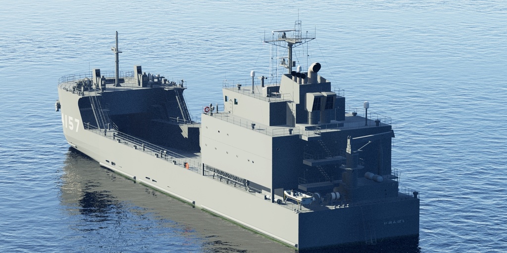 陸上自衛隊 小型輸送艦 修正版