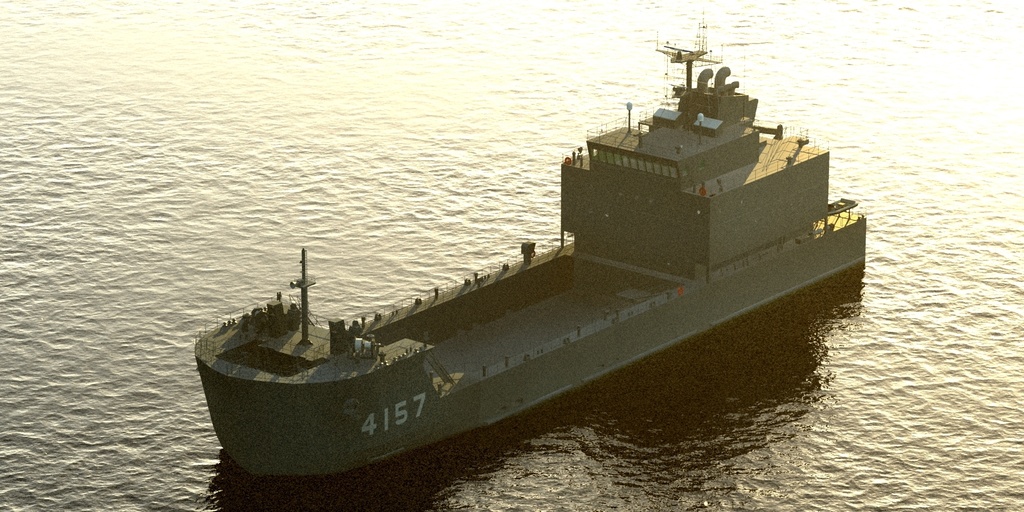 陸上自衛隊 小型輸送艦 修正版
