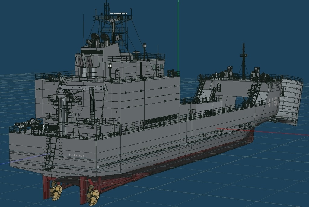 陸上自衛隊 小型輸送艦 修正版