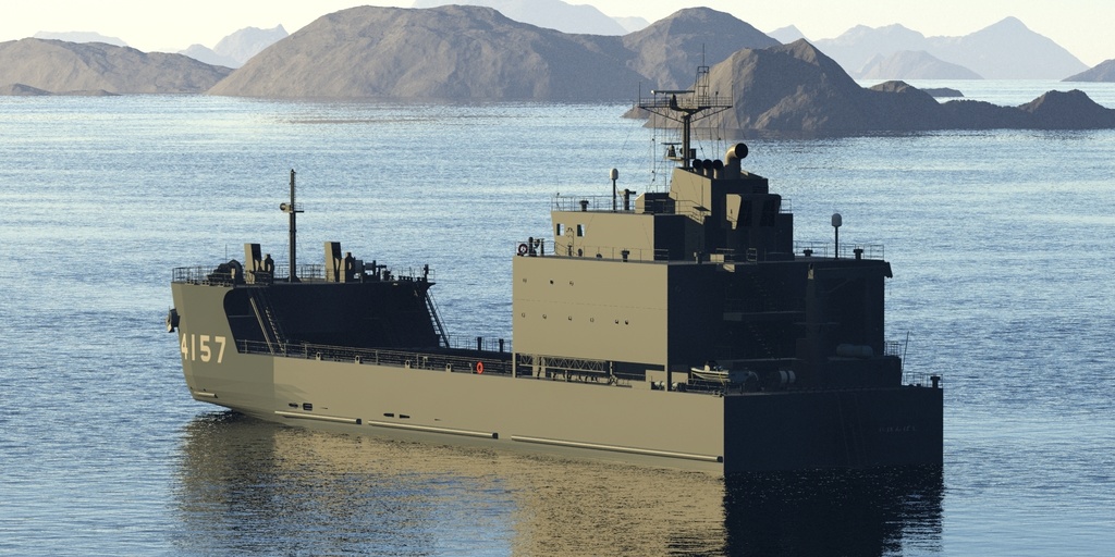 陸上自衛隊 小型輸送艦 修正版