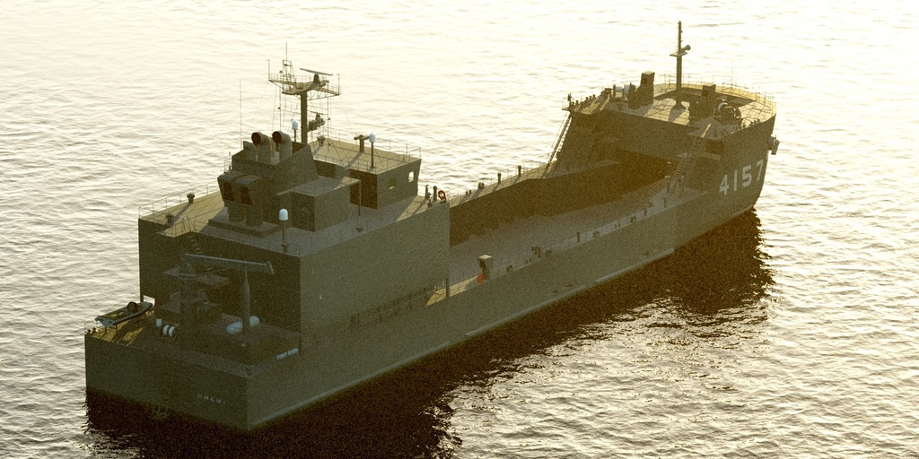 陸上自衛隊 小型輸送艦 修正版
