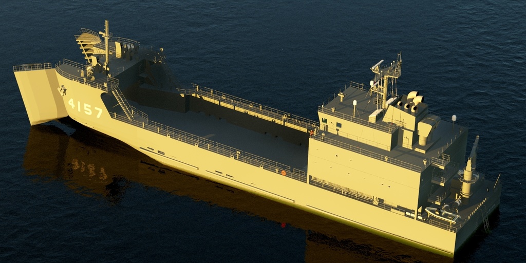 陸上自衛隊 小型輸送艦 修正版