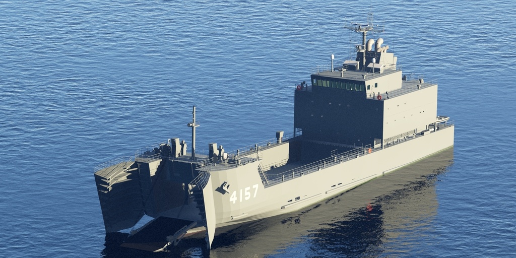陸上自衛隊 小型輸送艦 修正版
