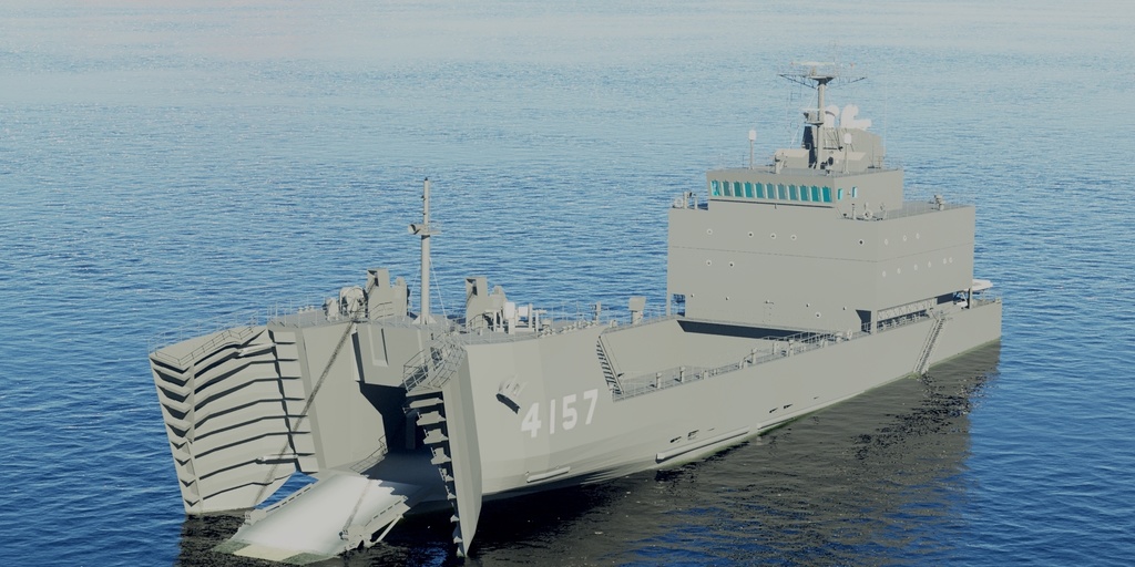 陸上自衛隊 小型輸送艦 修正版