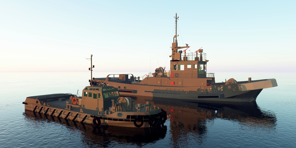 海上自衛隊　曳舟　現行版2種