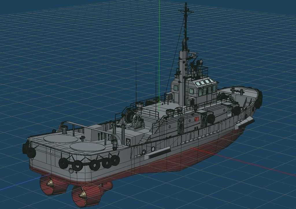 海上自衛隊 曳舟 退役版2種