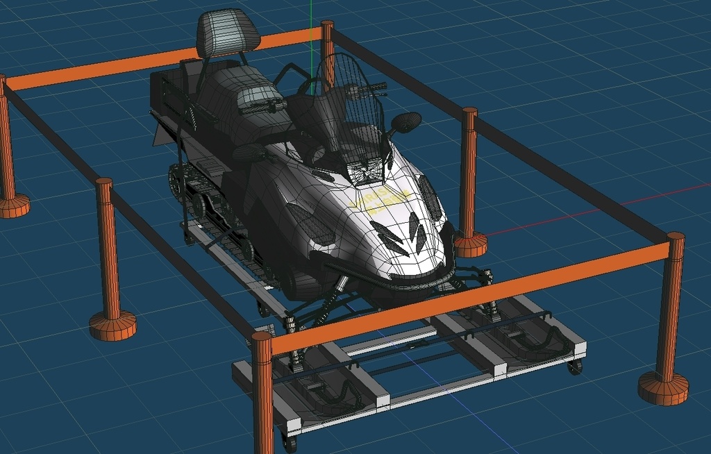 南極観測艦しらせ搭載スノーモービル2種